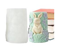 Molde de vela flexible, herramienta fácil de deshacer, molde de silicona de 8,1 x 10,9 cm con superficie lisa, molde de manualidades DIY, kit de fabricación de velas con forma única, accesorios de