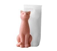 Molde De Vela Gatos Sentados Silicona Flexible Para Decoraciones Del Hogar Práctico Aromaterapia Suministros Joyería Moldes Velas Silicona