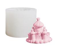 Molde de vela | Molde decorativo para proyectos de arte, molde de silicona para velas de castillo, para jabón de resina epoxi, yeso, proyecto, estudio, reunión familiar