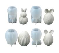 Molde de vela para huevos de Pascua - Silicona flexible fácil de soltar | Molde de Pascua para manualidades creativas y centros de mesa festivos