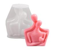 Molde de vela para pareja, molde para pareja,Molde de chocolate | Molde de par de arcilla, moldes para hacer velas, suministros artesanales de silicona para moldeo de resina
