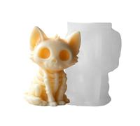 Molde de vela para perro, aterrador, 3D, bricolaje, fácil desmoldeo, moldes para velas artesanales, para arcilla, chocolate, jabón, resina epoxi, estatua, yeso, ocio
