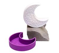 Molde de vela silicona con diseño Luna, moldes jabón aromáticos estrella DIY, artesanías resina yeso, 6 uds para Velas(Style02)