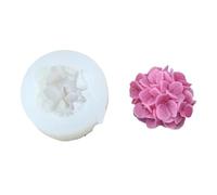 Molde de vela silicona peonía grande 3D, 5 uds., hecho a mano, flor creativa, aromaterapia, yeso, fabricación jabón resina Para Velas(Clear05)