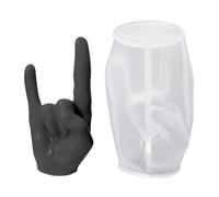 Molde de vela Victory Gesture - Diseño de silicona hecho a mano | Moldes de silicona en forma de mano | Molde de velas de gestos para hacer velas, decoración del hogar, proyectos de manualidades y uso