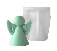 Molde De Velas De Ángel-7.4x6.5x8.5cm De Silicona Antiadherente, Herramienta De Fundición De Resina Epoxi Flexible Y Duradera | Perfecto Para Vela, Jabón, Arcilla, Cemento, Muffin, Chocolate