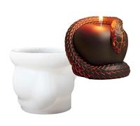 Molde de Velas de Halloween - Molde de Silicona para Velas de Aromaterapia, Manual de Desmolde Fácil para Resina Epoxi Yeso Decorativos Proyectos Temáticos Halloween