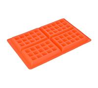 Molde De Waffles Pastel De Caramelo De Chocolate Pan Molde Para Galletas Silicona Nestlé Muffin Desayuno Cocina Hornear Juego 4/5 Cavidad (Cuadrado)