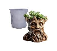 Molde decorativo de resina de silicona para macetas hechas a mano, proyectos de manualidades, ideas de regalo creativas para vacaciones, cumpleaños, alivio de tallar macetas