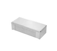 Molde Desmontable para Tartas, 24CM, Tapa Acrílica | Laterales Extraíbles, Molde Rectangular con Bordes Desmontables, Borde Redondeado, para Pastelería