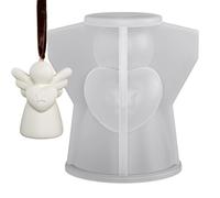 Molde en forma de ángel - Molde de fundición hecho a mano, moldes de resina epoxi ángel - para artes artesanías, decoración de pasteles, jabón, boda, Navidad