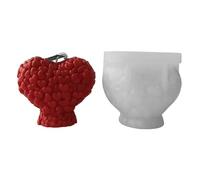 Molde en forma de corazón para el día de San Valentín, resina fundida de silicona perfumada, decoración de arcilla de silicona