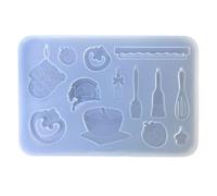 Molde ergonómico de silicona para manualidades, accesorios de horneado, para creaciones de resina e ideas de fabricación únicas, molde de silicona de grado alimenticio