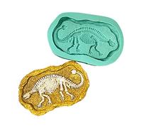 Molde estereoscópico de fósiles de dinosaurio para hacer velas perfumadas, decoración de mesa, jabón, colgante de despedida de soltero, manualidades