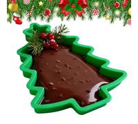 Molde flexible de silicona para árbol de Navidad, apto para alimentos, molde para hornear y manualidades, molde antiadherente para caramelos, ositos de goma, mousse, jabón, galletas