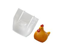 Molde flexible para jabón de chocolate, diseño de gallina | Fácil de aflojar para decoraciones de manualidades, herramienta de silicona multiusos para hacer jabones y moldes de
