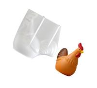 Molde flexible para jabón de chocolate, diseño de gallina | Fácil de aflojar para decoraciones de manualidades, herramienta de silicona multiusos para hacer jabones y moldes de