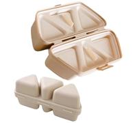 Molde For Onigiri 6 En 1, Molde Portátil For Onigiri, Juego De 6 Moldes Triangulares For Sushi, Fácil De Guardar, Transportar Y Limpiar, Máquina For Hacer Sushi Triangular(Beige)