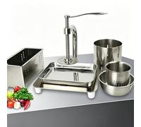 Molde for prensar tofu de acero inoxidable 3 en 1,Molde for prensar paneer y tofu for carne,Prensa deshidratadora deshidratadora de vegetales comercial,Extractor de jugo manual for el hogar,frutas
