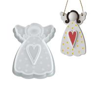 Molde genérico de silicona Angel | Molde de fundición de silicona navideña - Forma de resina epoxi de Navidad - para eventos temáticos Talleres DIY Casa Profesores de arte Creadores Joyas