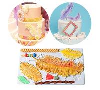 Molde grande de silicona con plumas y cuerdas para pasteles, fondant, galletas, jabón, azúcar, pudín, chocolate, caramelos duros, postres, decoración de velas