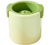 Molde grande de silicona para cubitos de hielo de 7 cm, apilable para whisky y cócteles, congelación rápida y fácil desmolde, amarillo (verde)