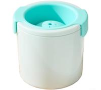 Molde grande de silicona para cubitos de hielo de 7 cm, apilable para whisky y cócteles, congelación rápida y fácil desmolde, amarillo (azul)