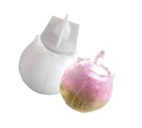 Molde grande de silicona para tarros de almacenamiento de flores, moldes de resina epoxi para contenedores de joyas y decoración del hogar