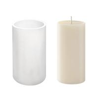 Molde grande de silicona para velas, molde de cilindro de resina, molde de silicona para decoración del hogar, molde de animales 3D, molde para hacer velas (16,9 x 9,5 cm)