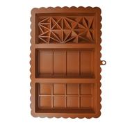 Molde grande para barras de chocolate, molde Knafeh profundo, molde de alimentos antiadherente, sin BPA para preparación de fiestas en casa, confitería, barras rellenas
