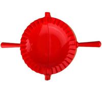 Molde grande para raviolis Pierogi para hacer albóndigas,Empanada Maker,Cortador de masa para repostería,Accesorios de cocina para perogis y raviolis, molde para tartas (L: 6.2 pulgadas) rojo