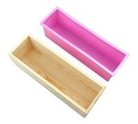 Molde Hacer Jabón, Molde Jabón con Caja Madera, Molde Jabón 1200 ml, Adecuado para Hacer Jabón o Torta Tostada