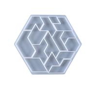 Molde hexagonal de rompecabezas, juego geométrico, regalos educativos STEM adecuados para desafíos de todas las edades, moldes de rompecabezas para fundición de resina