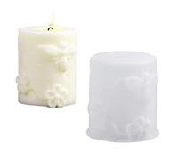 Molde hexagonal para velas en relieve, silicona de grado alimenticio para manualidades, decoración del hogar, fabricación de cilindros artísticos, molde de silicona