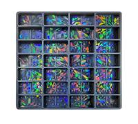 Molde holográfico de silicona para chocolate con diseño de corazón de amor, diseño extraprofundo y estable para placas de gran volumen, molde reutilizable para manualidades de chocolate (C, lunares)