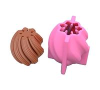 Molde irregular para hacer mousse de pilar, pastel, pan, chocolate, yeso, arte, resina epoxi, molde de silicona