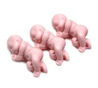 Molde Jaboncitos 3 Bebitos en Uno | Detalles de Bautizo | Silicona | 3 Cavidades | 5x2 cm | 25g | Económico y Personalizable