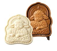 Molde Mini Tartas De Fe Cortador de galletas con forma de Fe y Natividad | Moldes Para Hacer Empanadillas Para Padres Principiantes Expertos Hogar Piso Fiesta Escuela Proyecto Evento Temá B