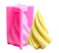 Molde - Moldes de fundición de -40°F a +446°F | Sello de textura de silicona, Möules de velas en forma de cono en 3D, moldes de pilar de bricolaje para hacer velas,