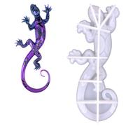 Molde - Moldes de Silicona para Manualidades,Moldes de resina 3D Lizard Gecko DIY Gecko molde de silicona decoración resina epoxi moldes molde de fundición ornamento