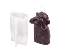 Molde Monkey Version Don'for T Talk Or See Resin para hacer arte, manualidades, oficina, hogar, D, práctico molde de silicona versión mono resina