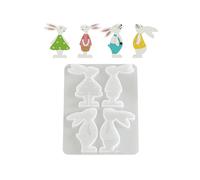 Molde multifuncional de conejos para manualidades, accesorios y proyectos del hogar, molde fácil de desmoldar