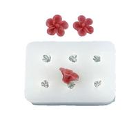 Molde Multifuncional De Silicona Con Forma De Flor Para Manualidades Suministros Para Hacer Velas Para Manualidades De Resina Epoxi Y Detalles Decorativos Molde Para Hornear Con Flores Pequeñas