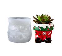 Molde Multiusos De Silicona Para Botas Navideñas Para Caja De Almacenamiento Portavelas Resina Cemento Manualidades Diseños Reutilizables Molde Reutilizable Para Botas Navideñas