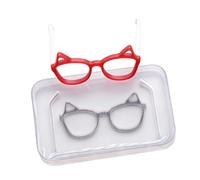 Molde multiusos de silicona para y gafas para artistas de arcilla con materiales seguros y no tóxicos, suministros para manualidades para niños, moldes únicos para muñecas