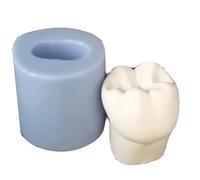 Molde negativo de silicona para enseñanza dental, modelo 3X, herramienta de fabricación de moldes de dientes de yeso, herramienta de entrenamiento de enseñanza de dentistas (A15)