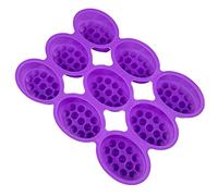 Molde ovalado hecho a mano con 9 agujeros, | Moldes de masaje, material de silicona, gadgets hechos a mano para hacer jabón, regalos hechos a mano