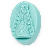 Molde Ovalado Virgen del Rocío | Ideal para Jabones Artesanales | Souvenirs Religiosos | Antiadherente y Resistente | Medidas 7 x 5 x 2 cm