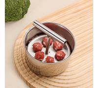 Molde para albóndigas de acero inoxidable, albóndigas rápidas, croquetas de pescado, croquetas de , croquetas de verduras, helado - Utensilio de cocina moderno y duradero para el hogar y