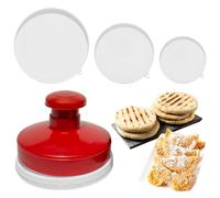 Molde para Arepas Colombianas + Prensa para Arepas Grande (5.7 pulgadas) - Kit combinado con 3 moldes (5.9 pulgadas, 4.3 pulgadas, 3.1 pulgadas) - Prensa Arepas, molde para empanadas - Molde multiusos